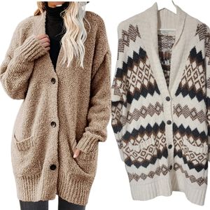 American Eagle Oversized  Button Down Aztec Knit Cardigan Size S